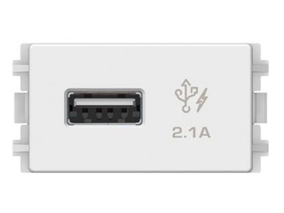 Ảnh của Hạt Ổ Cắm USB 1 Port 2.1A Màu Trắng