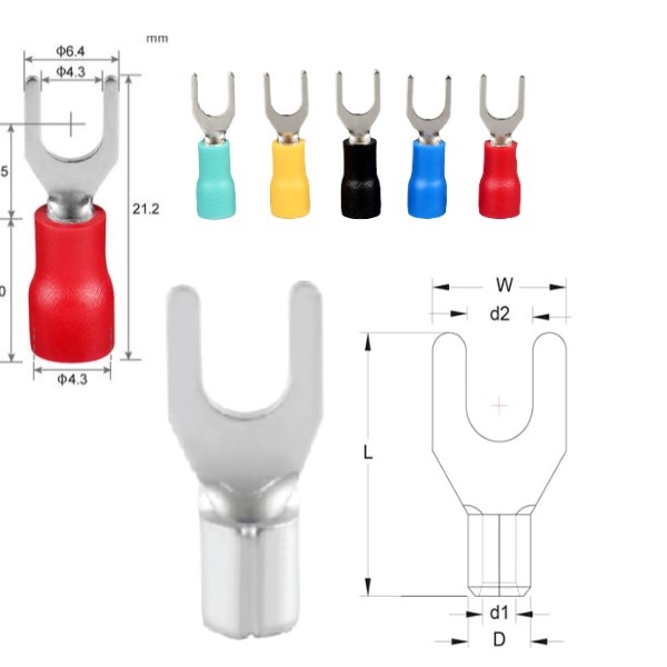 Ảnh của Đầu cos chỉa Y bọc nhựa VF1.25-3